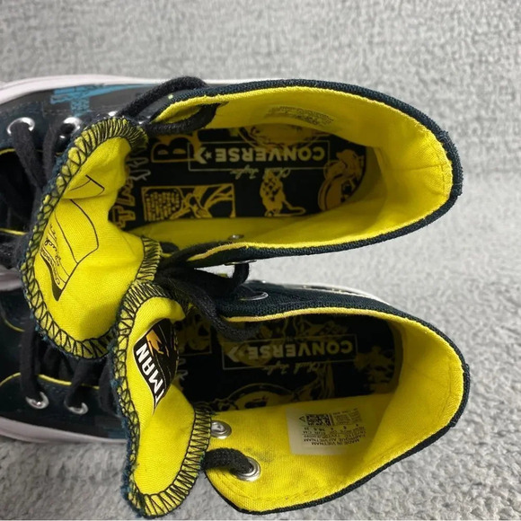 Converse dc comics x Chinatown Market x Chuck 70 Hi Gotham City Glow In Drk Shoe - Picture 14 of 15